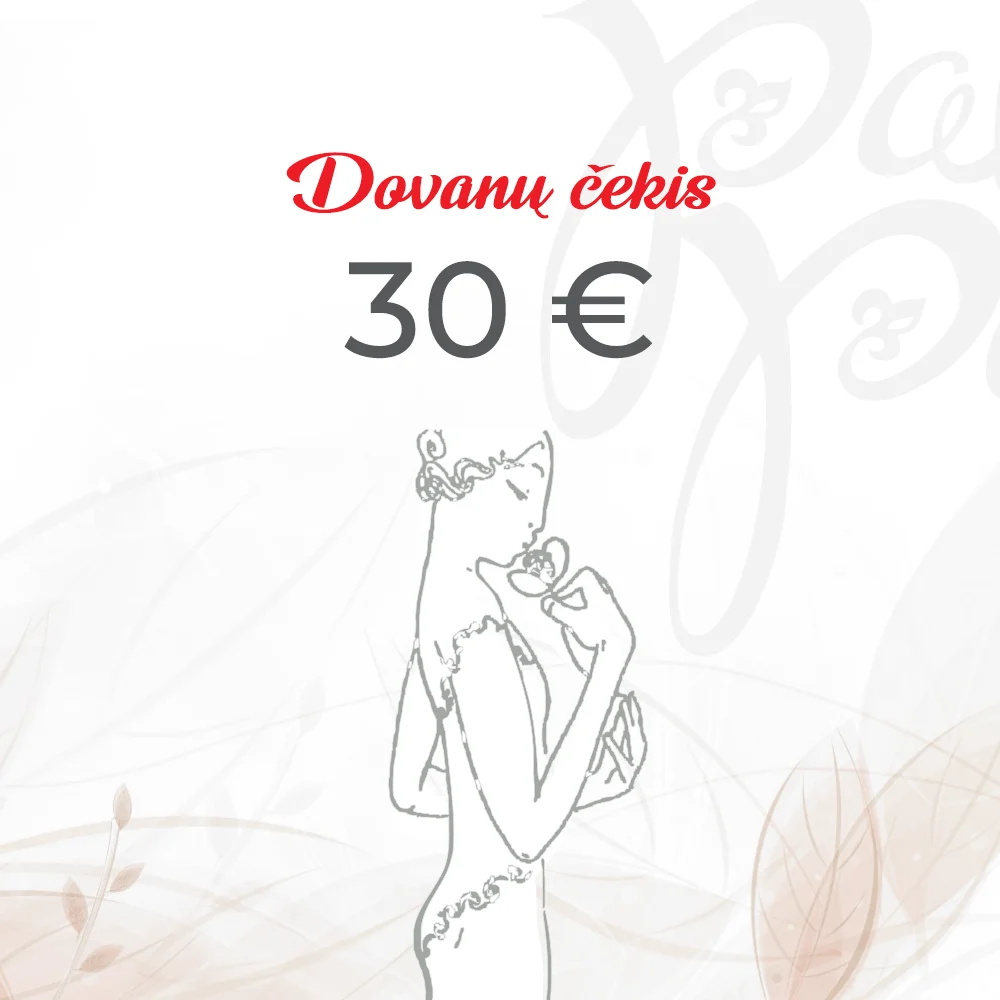 Dovanų čekis 30 Eur vertės Dovanų čekis 30 Eur vertės