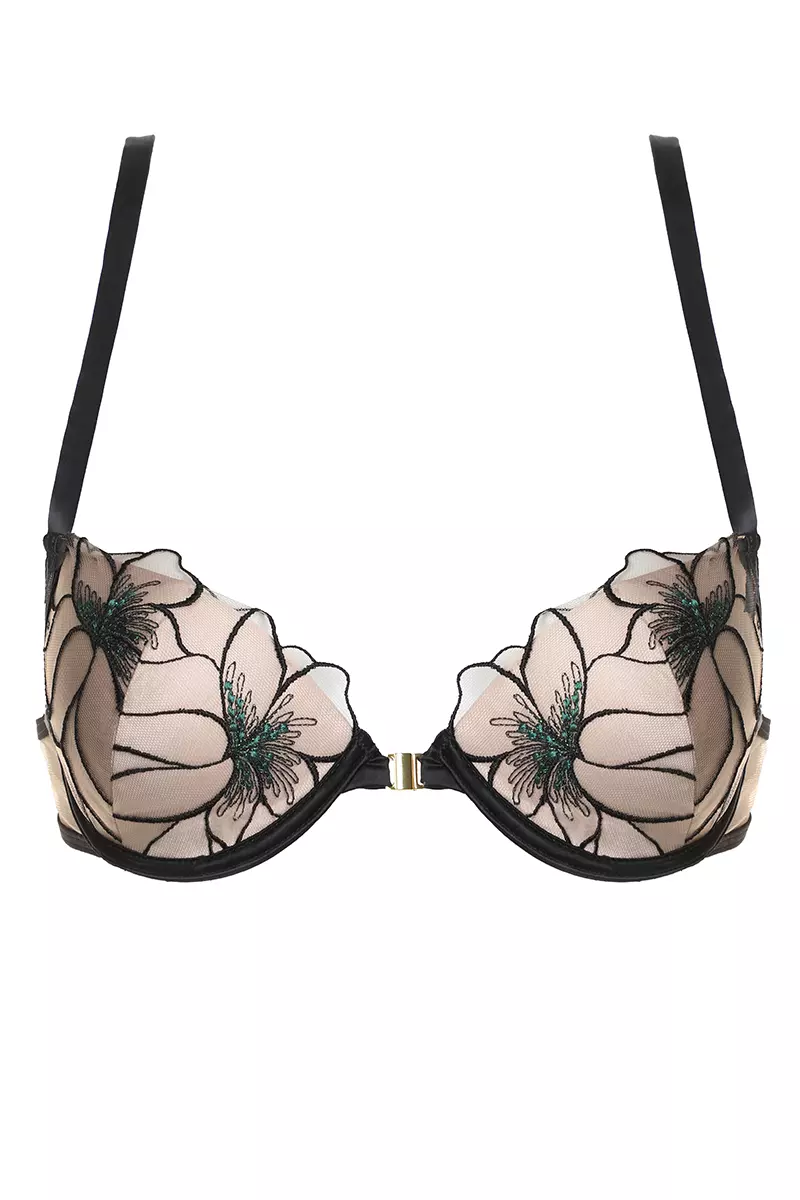 Liemenėlė__YS378 BLACK GREEN 1. Prelude, Delicate Nimph Liemenėle