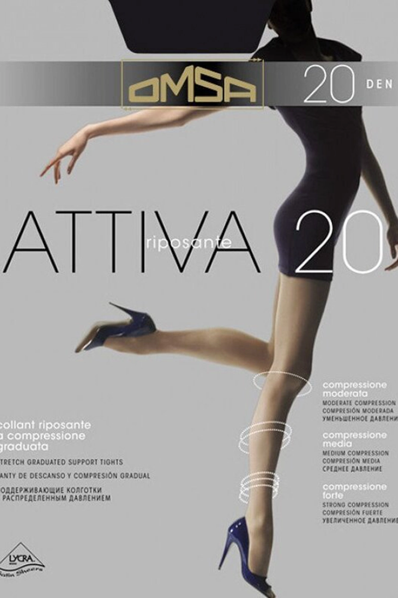 Omsa, Kompresinės pėdkelnės Attiva 20den