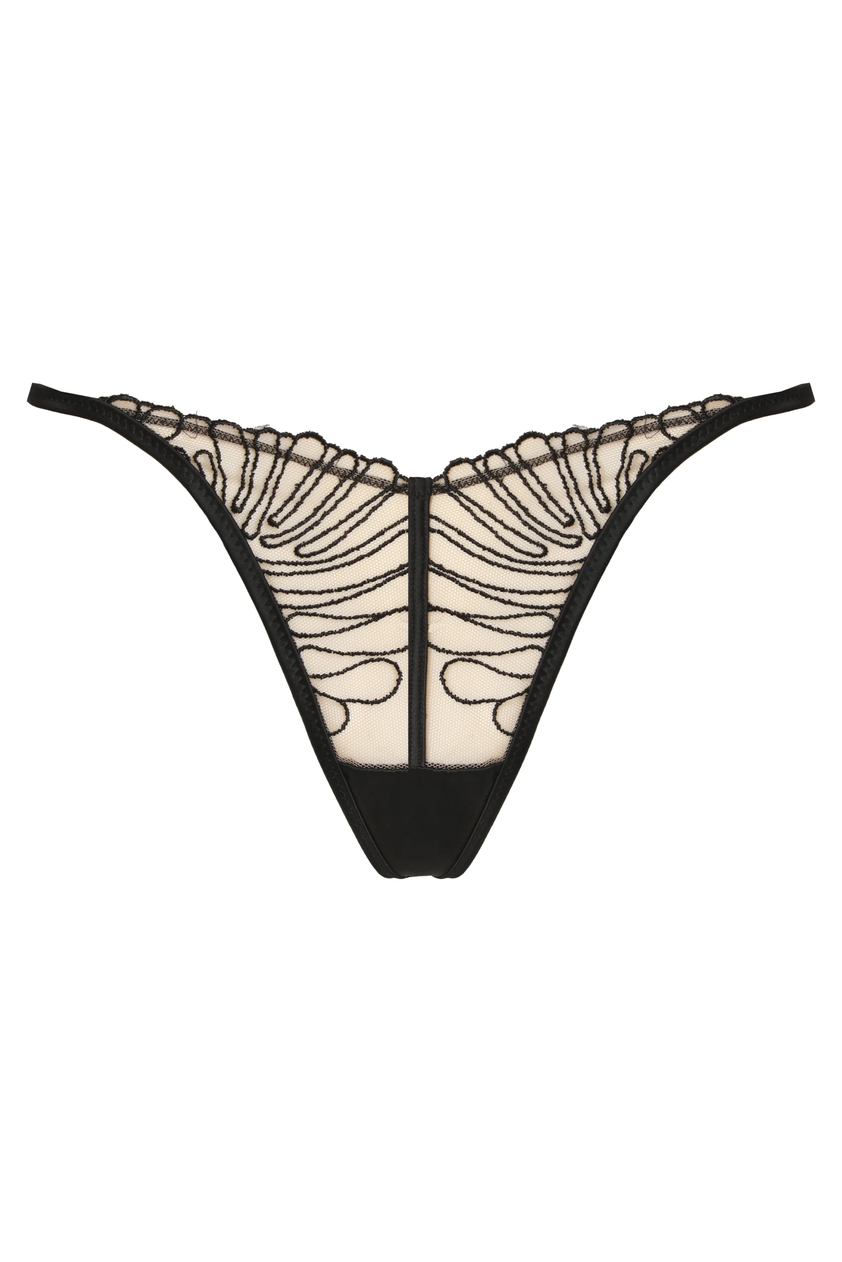 Prelude, Rouge Interdit thong briefs with a decorative back cutout