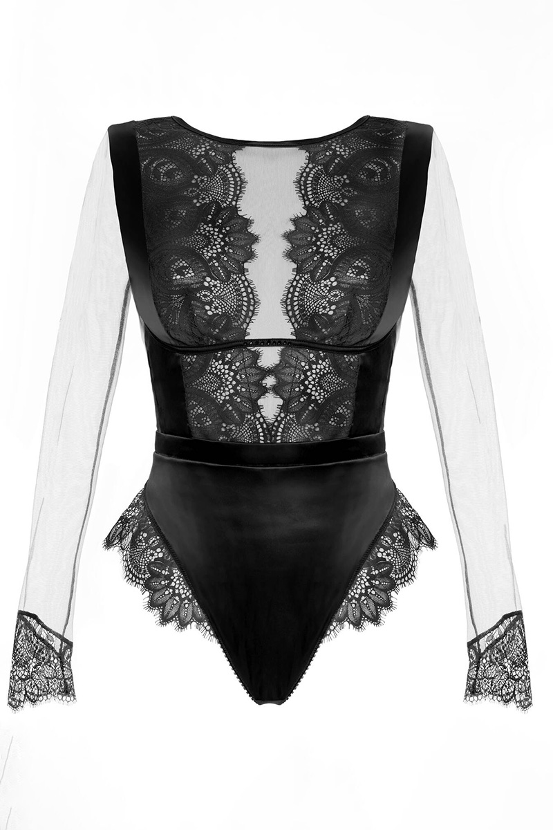 Prelude, Clair de Lune long-sleeve lace bodysuit