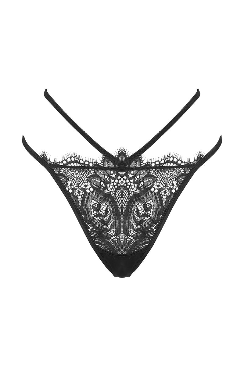 yd462_Prelude Clair de Lune nėriniuoti stringai su aukštomis iškirptėmis ties klubais Prelude Clair de Lune nėriniuoti stringai su aukštomis iškirptėmis ties klubais